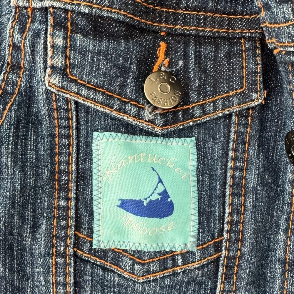 Cheryl Fudge Kids Denim Jacket Embroidered Details Size 6